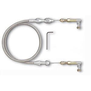 Lokar Early Bronco Throttle Cable Assembly 4 Barrel Carb, 86-93 Efi