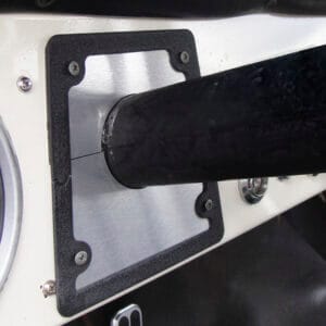 Column Cover Trim Ring, Black Wrinkle, 1968-77 Bronco