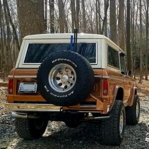 Ford Bronco Heavy Duty Stock Bumper Tire Carrier | Ginger Bronco