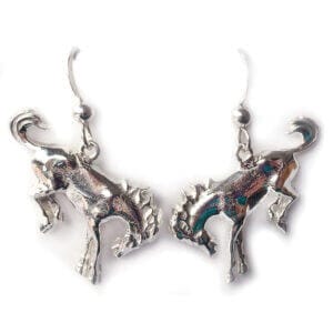 Bucking Horse Sterling Silver Earrings