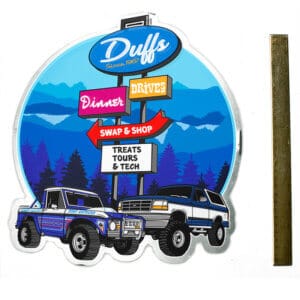 Duffs Dinners And Drives Tin Sign