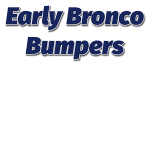 Early Bronco Bumpers